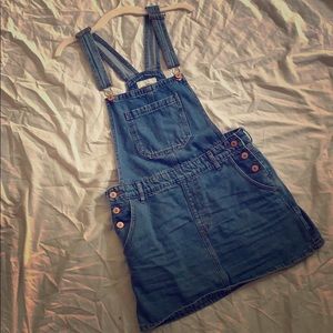 Denim overalls/skirt